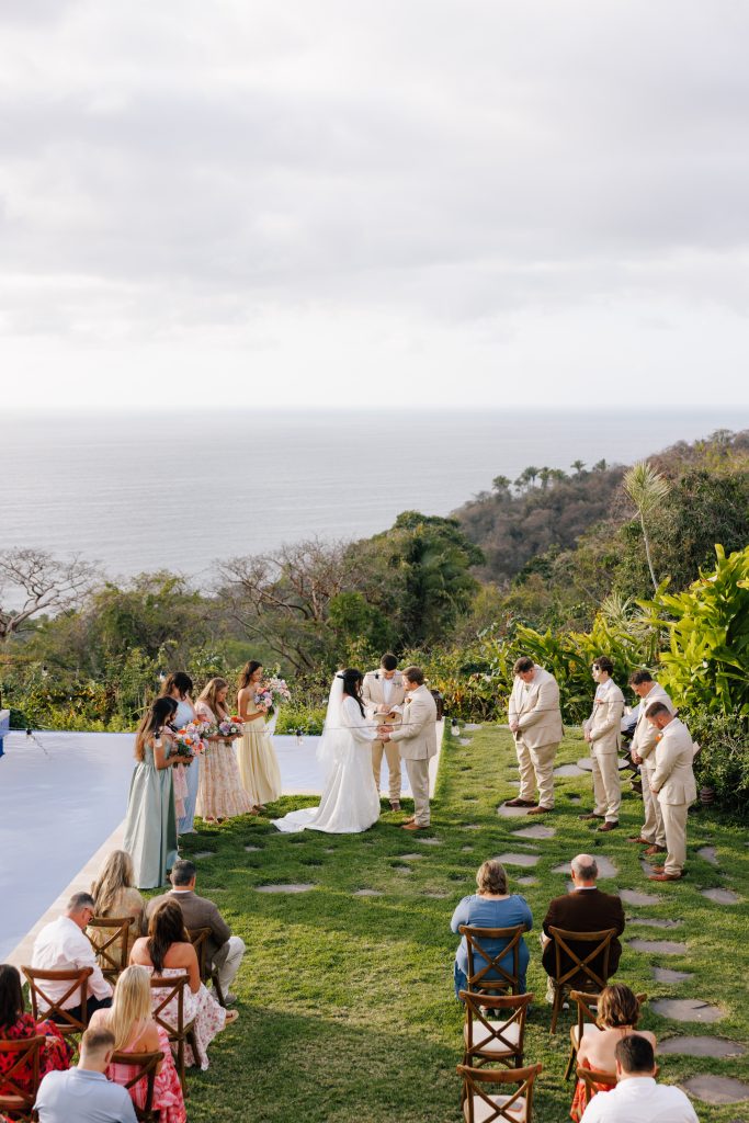 Villa Papelillos Sayulita luxury wedding venue with ocean views and infinity pool at sunset